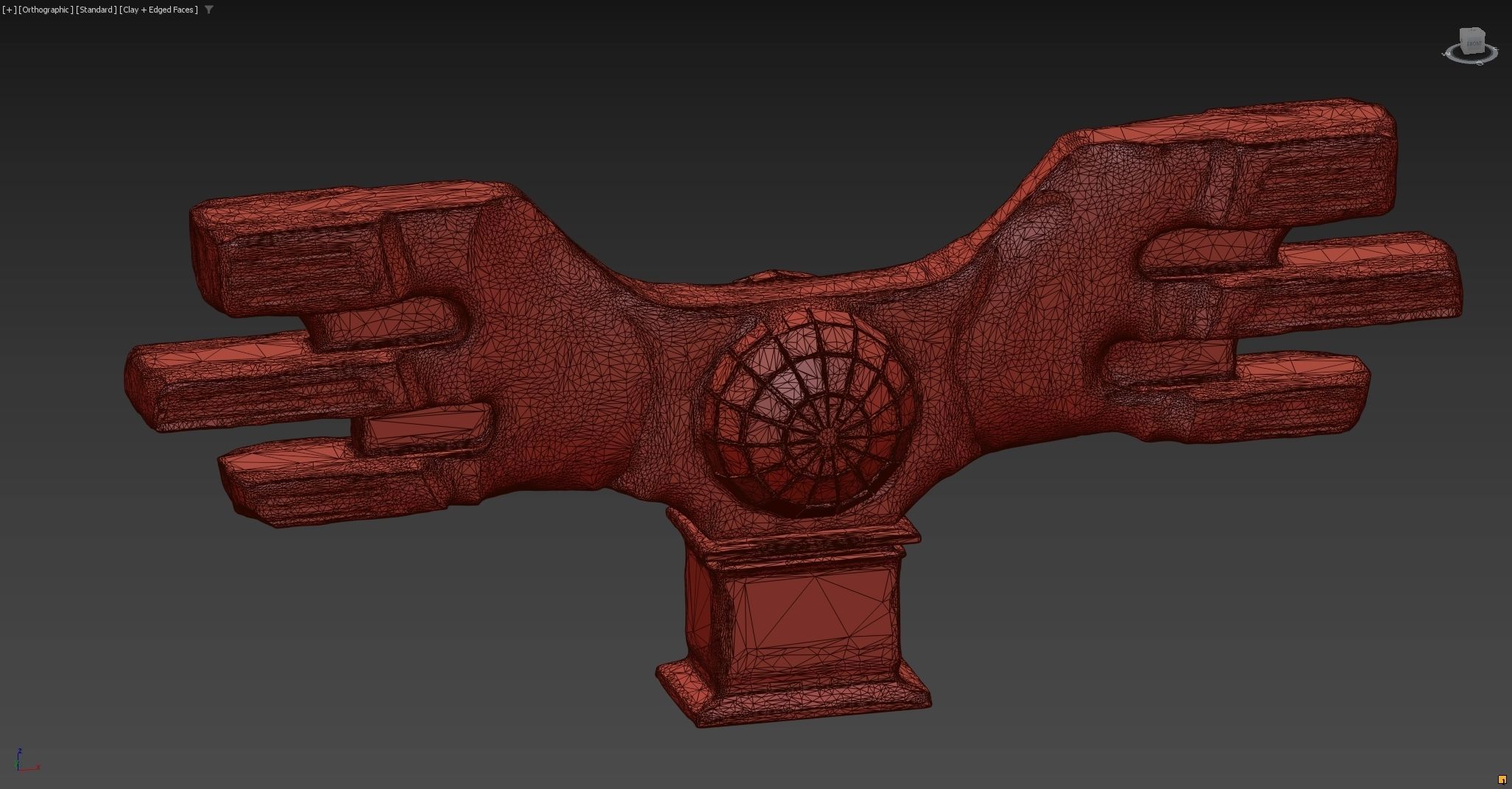 Brutalist Monument 3D model_12