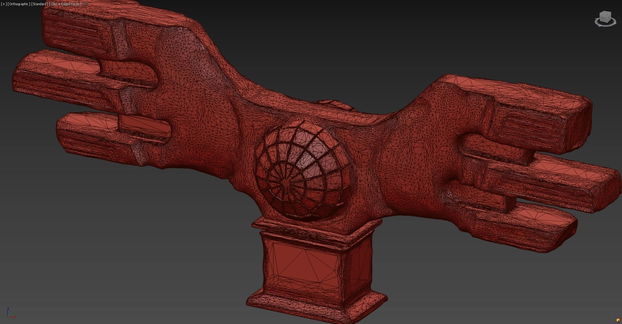 Brutalist Monument 3D model_15