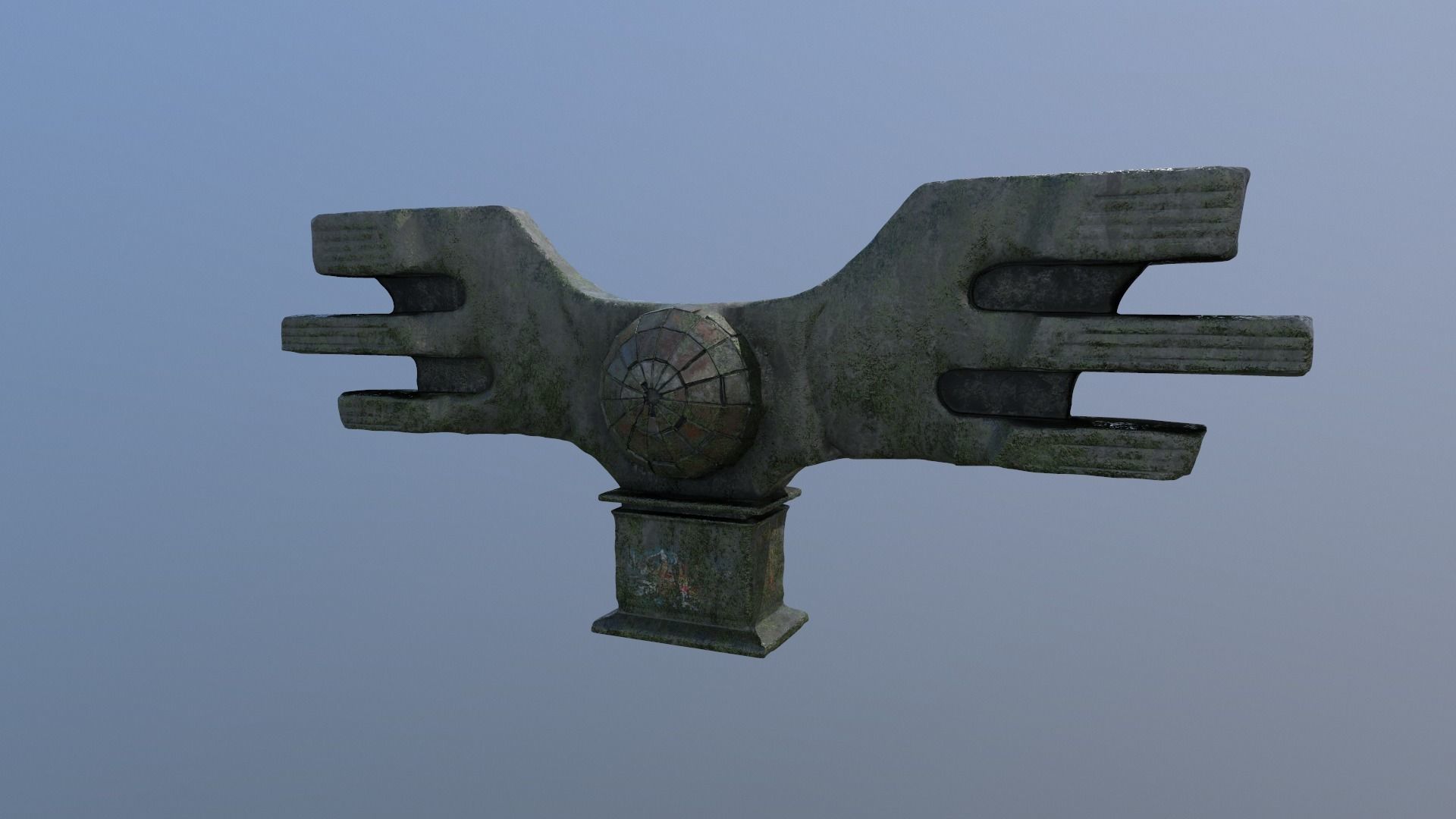 Brutalist Monument 3D model_24