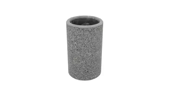 3D model street concrete garbage bin 3D model