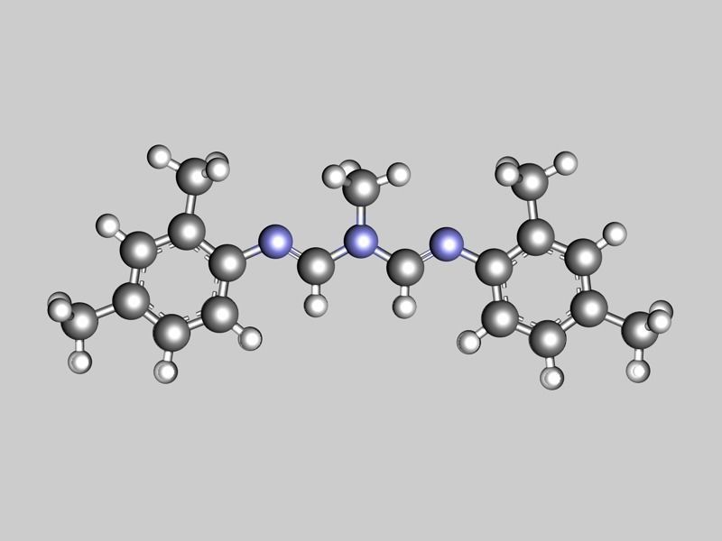 amitraz molecule 3D model_4