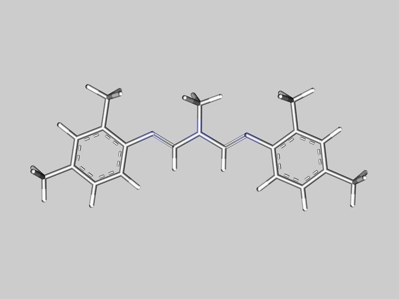 amitraz molecule 3D model_6