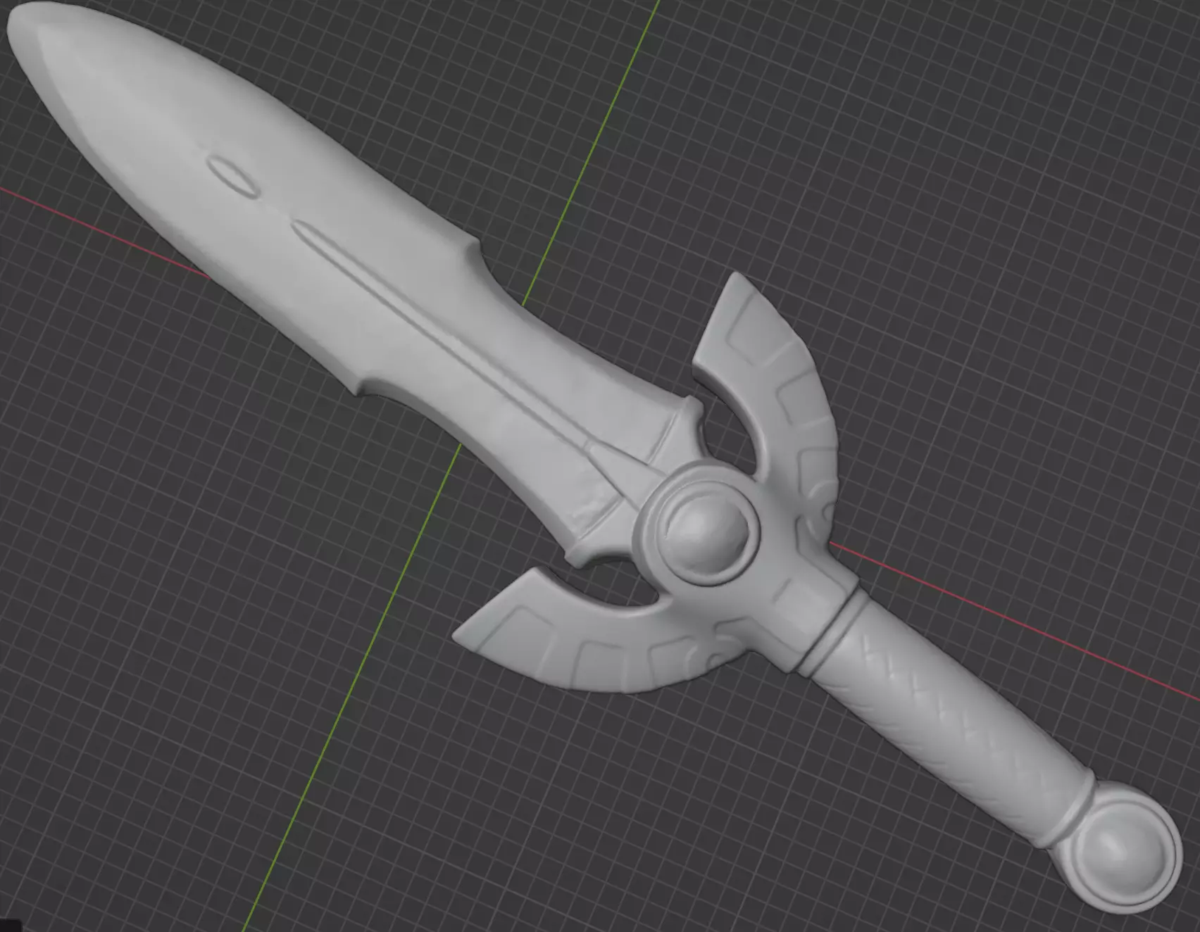 RPG sword 3D print model_0