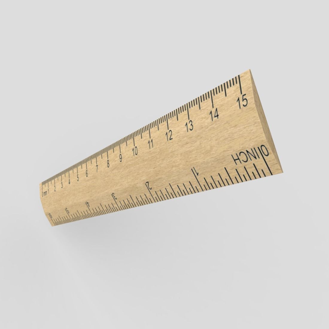 CC0 - Ruler 2 Free low-poly 3D model_5
