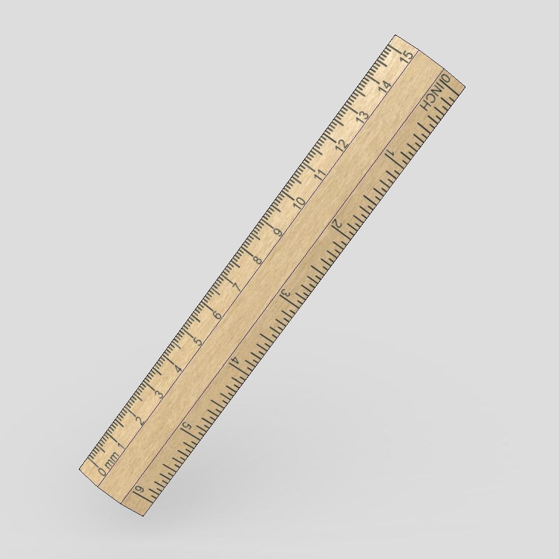 CC0 - Ruler 2 Free low-poly 3D model_4