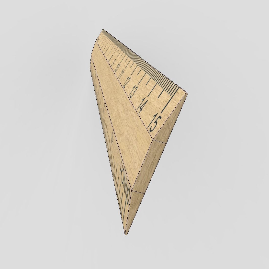 CC0 - Ruler 2 Free low-poly 3D model_8