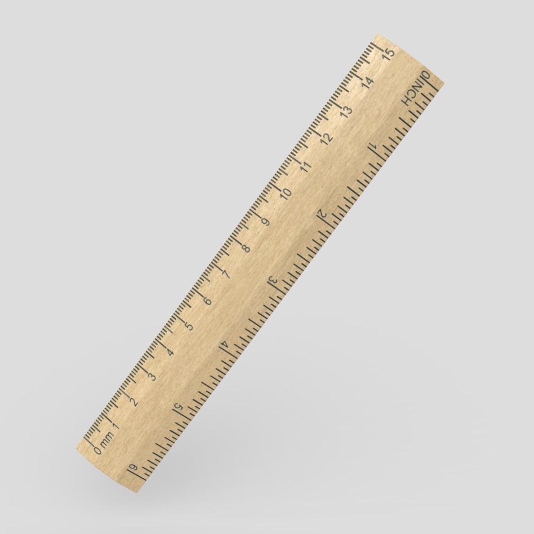 CC0 - Ruler 2 Free low-poly 3D model_3