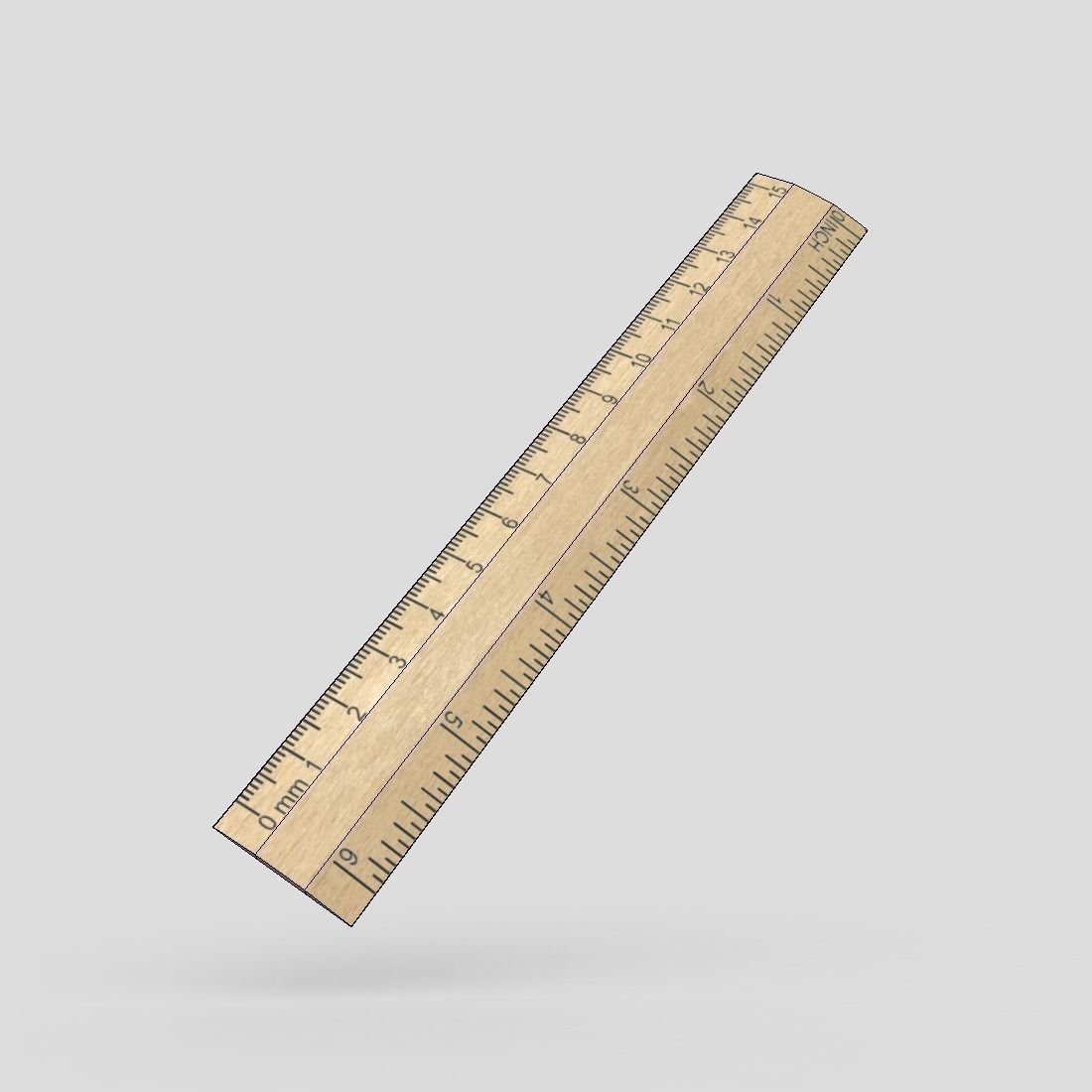 CC0 - Ruler 2 Free low-poly 3D model_2