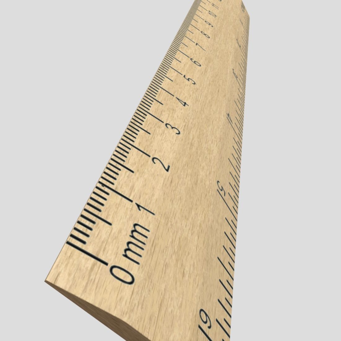 CC0 - Ruler 2 Free low-poly 3D model_13