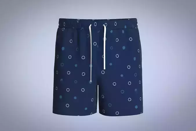 Mens Short Pant-Blue