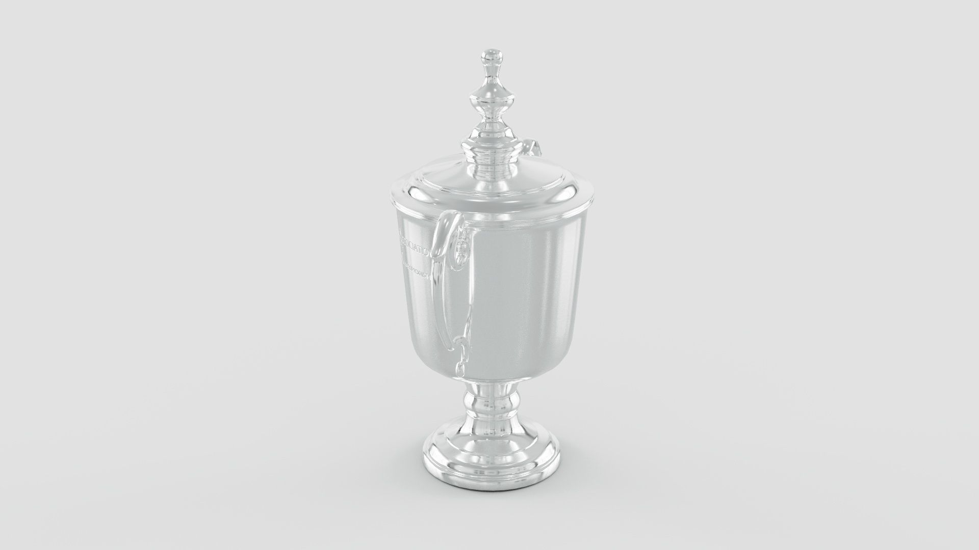 US Open Mens Tennis Championship Trophy Low-poly 3D model_4