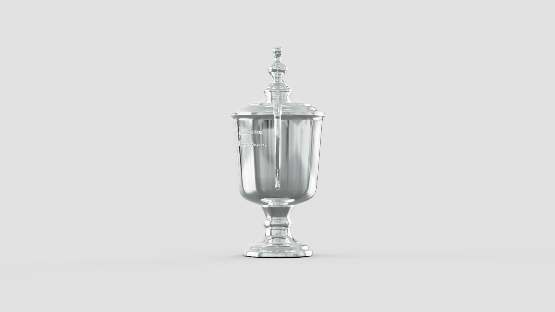 US Open Mens Tennis Championship Trophy Low-poly 3D model_1