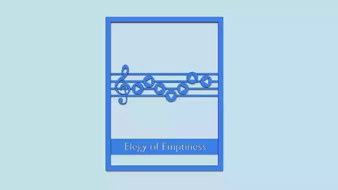 Zelda Songs Panel A1 - Decoration - Elegy of Emptiness 3D print model