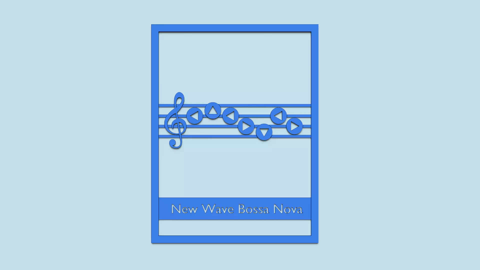 Zelda Songs Panel A5 - Decoration - New Wave Bossa Nova 3D print model