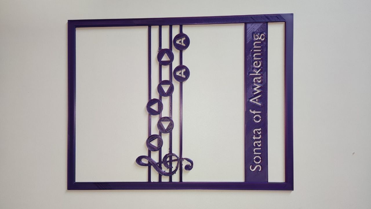 Zelda Songs Panel A6 - Decoration - Oath to Order 3D print model_24