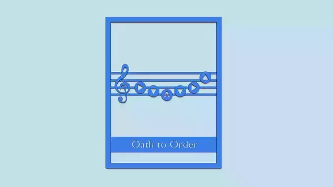 Zelda Songs Panel A6 - Decoration - Oath to Order 3D print model