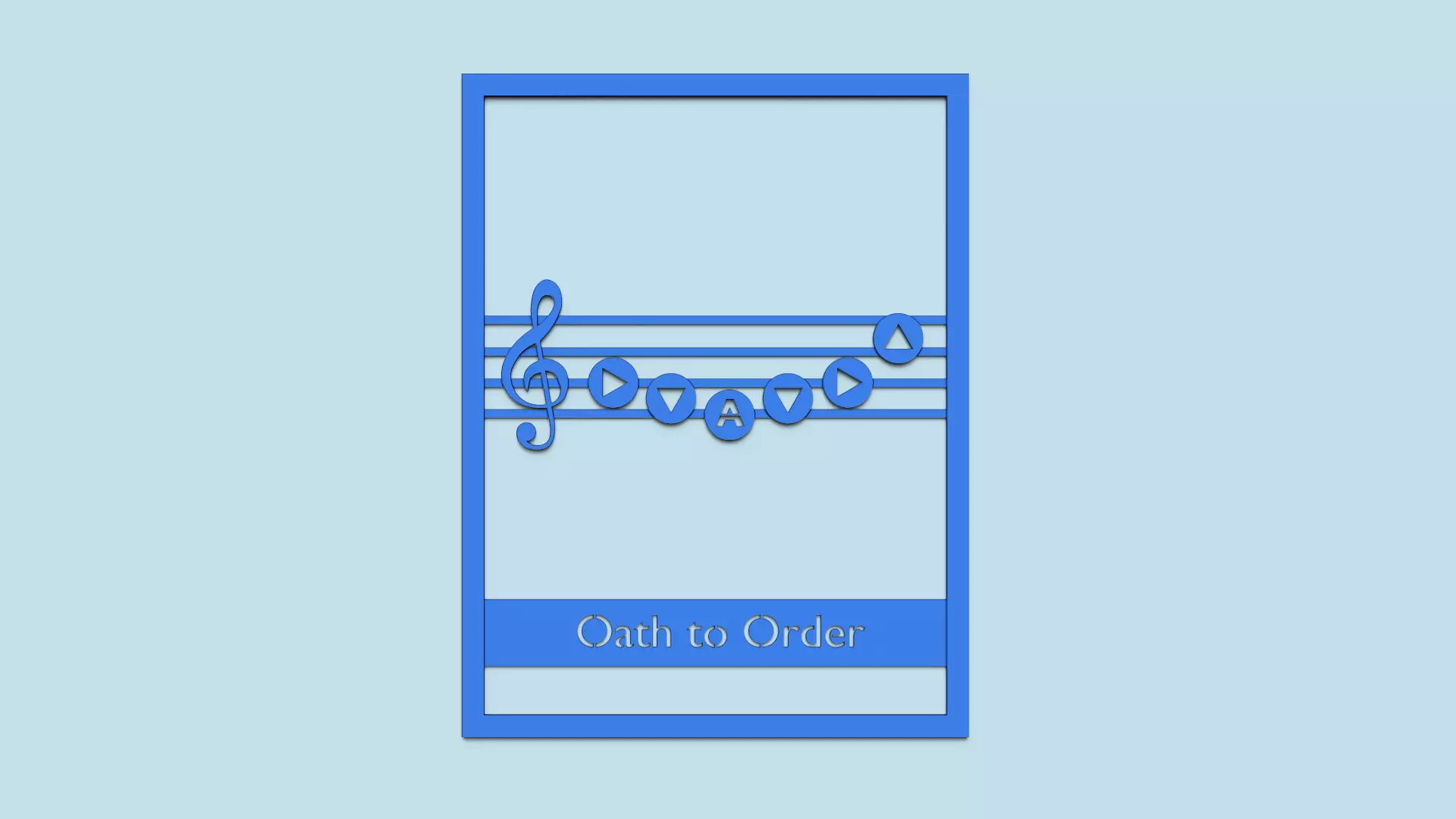 Zelda Songs Panel A6 - Decoration - Oath to Order 3D print model_0