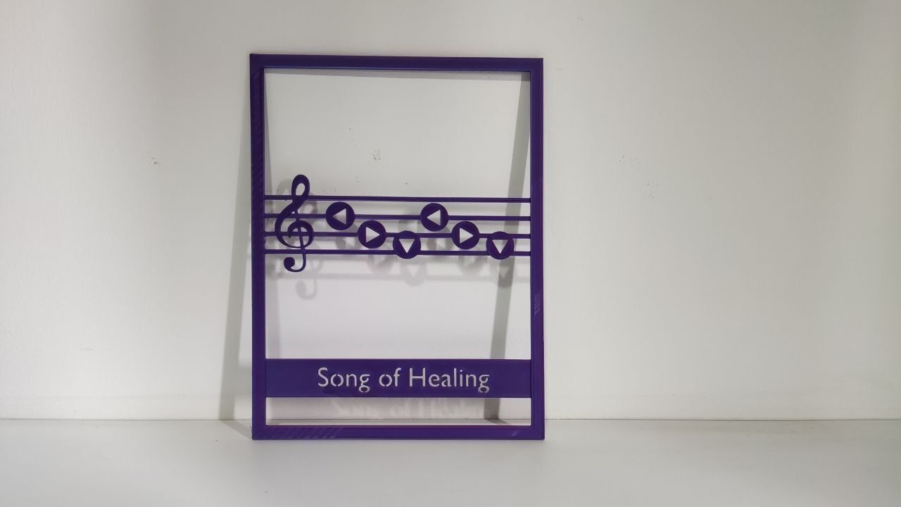 Zelda Songs Panel A6 - Decoration - Oath to Order 3D print model_13