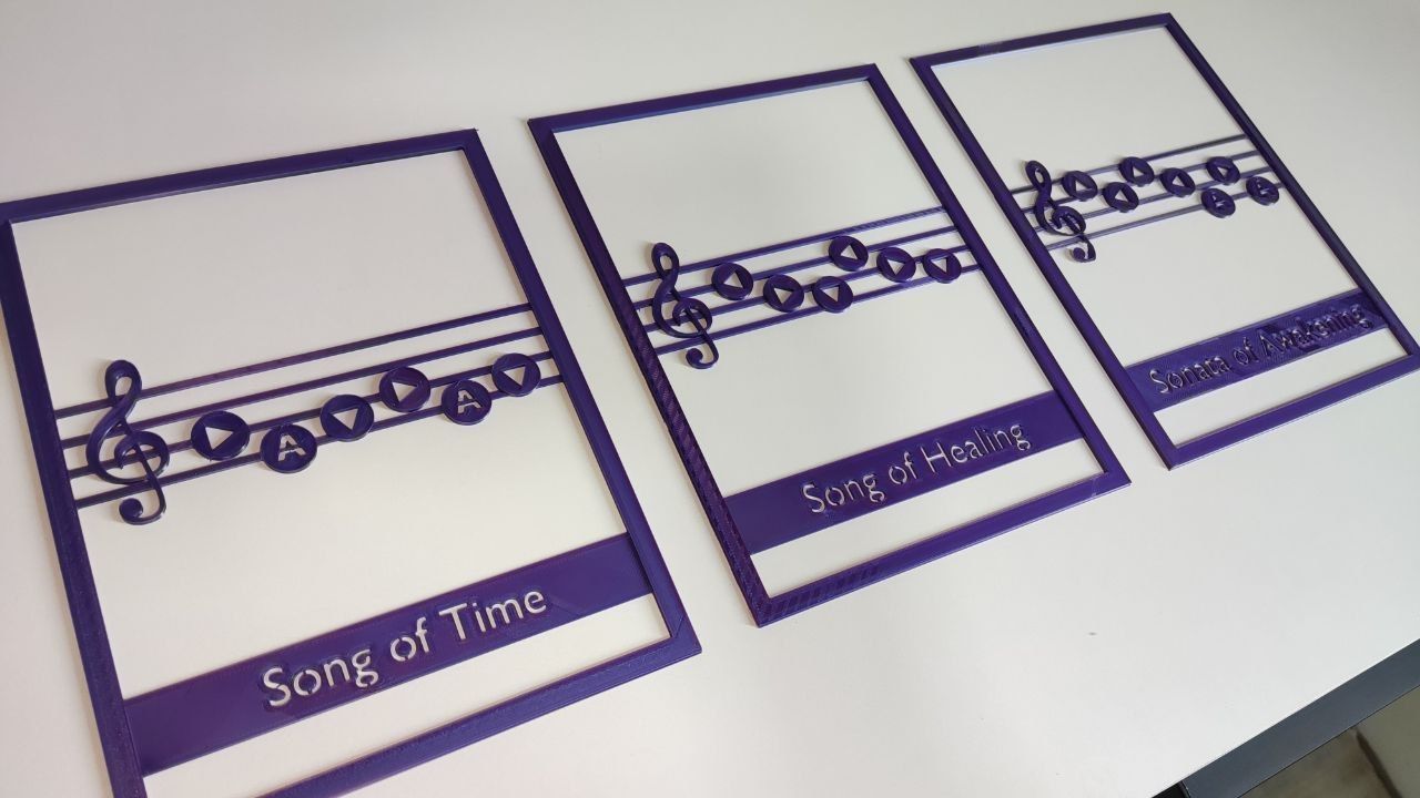 Zelda Songs Panel A6 - Decoration - Oath to Order 3D print model_3