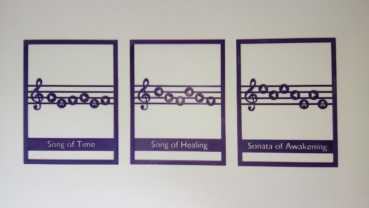 Zelda Songs Panel A6 - Decoration - Oath to Order 3D print model_14