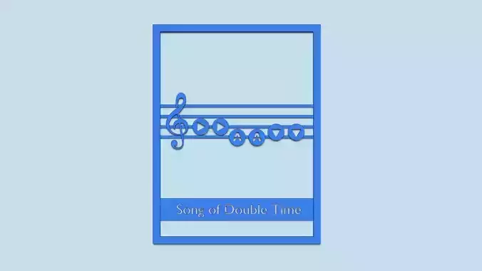 Zelda Songs Panel A9 - Decoration - Song of Double Time 3D print model