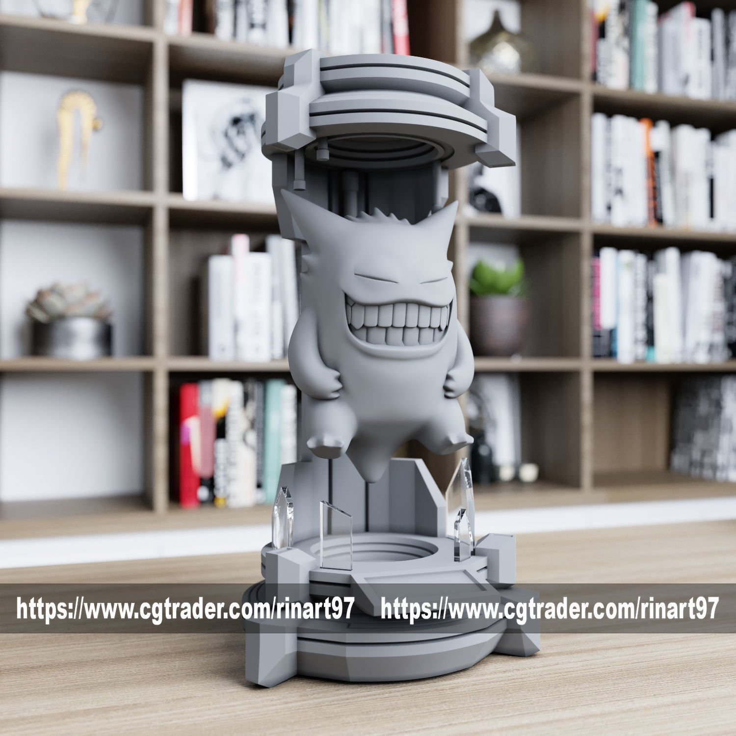 gengar in the lab from pokemon 3D print model_3