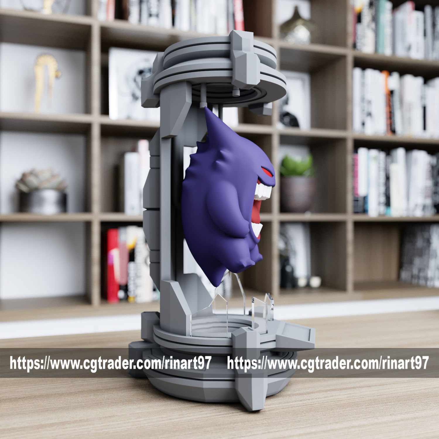 gengar in the lab from pokemon 3D print model_6