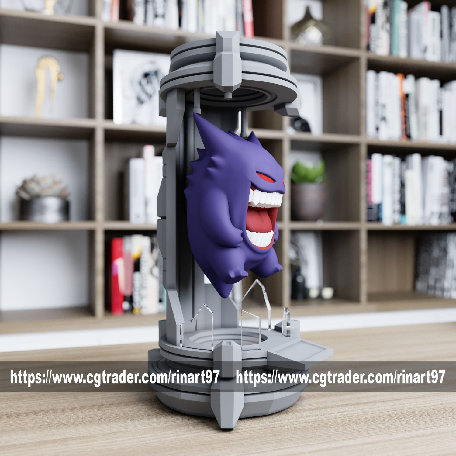 gengar in the lab from pokemon 3D print model_5