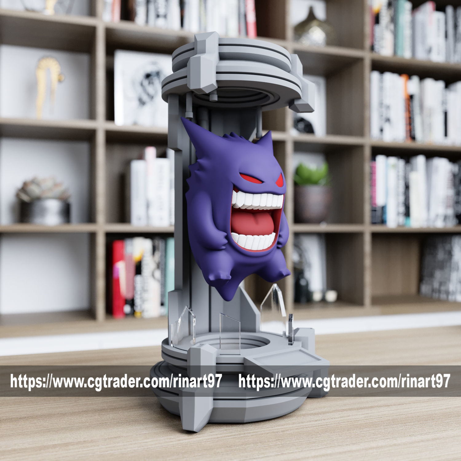 gengar in the lab from pokemon 3D print model_4