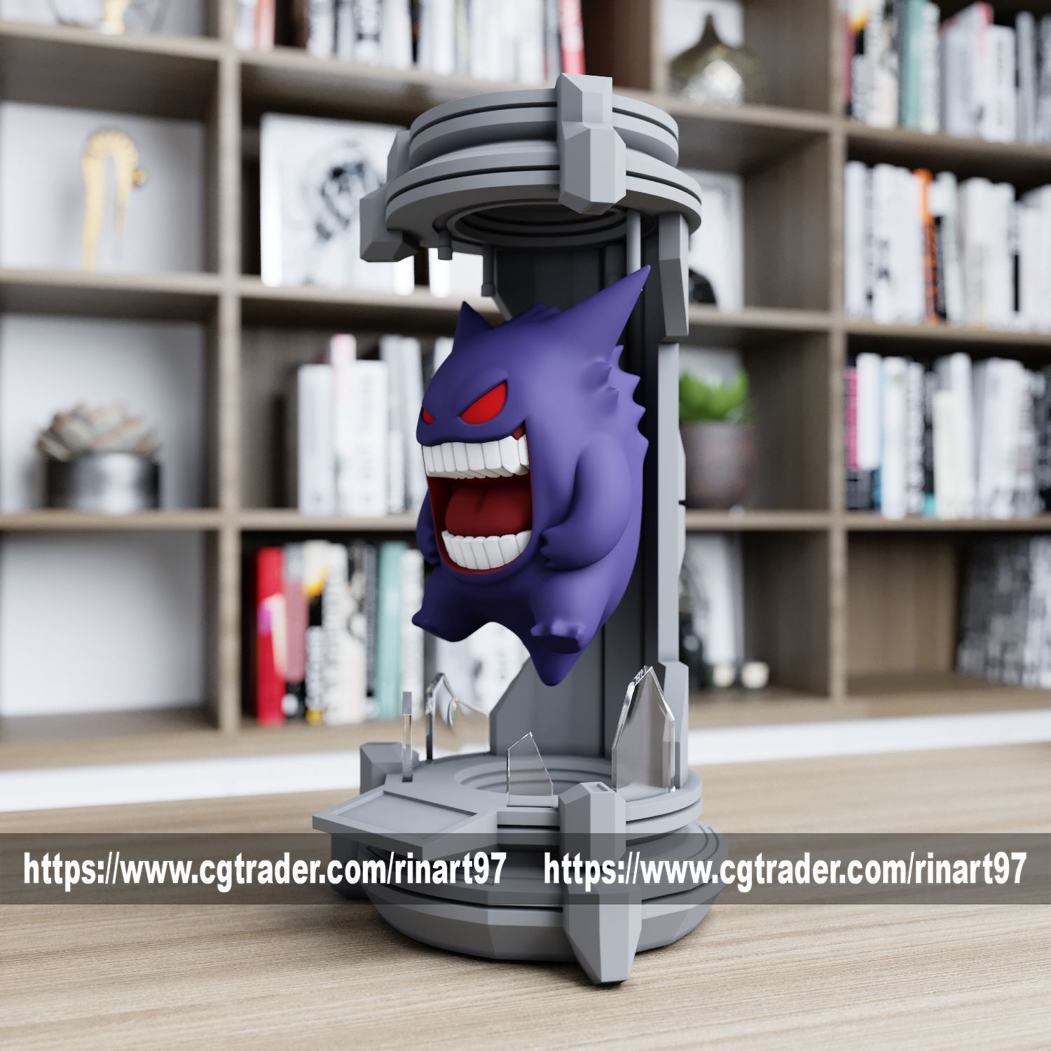 gengar in the lab from pokemon 3D print model_9