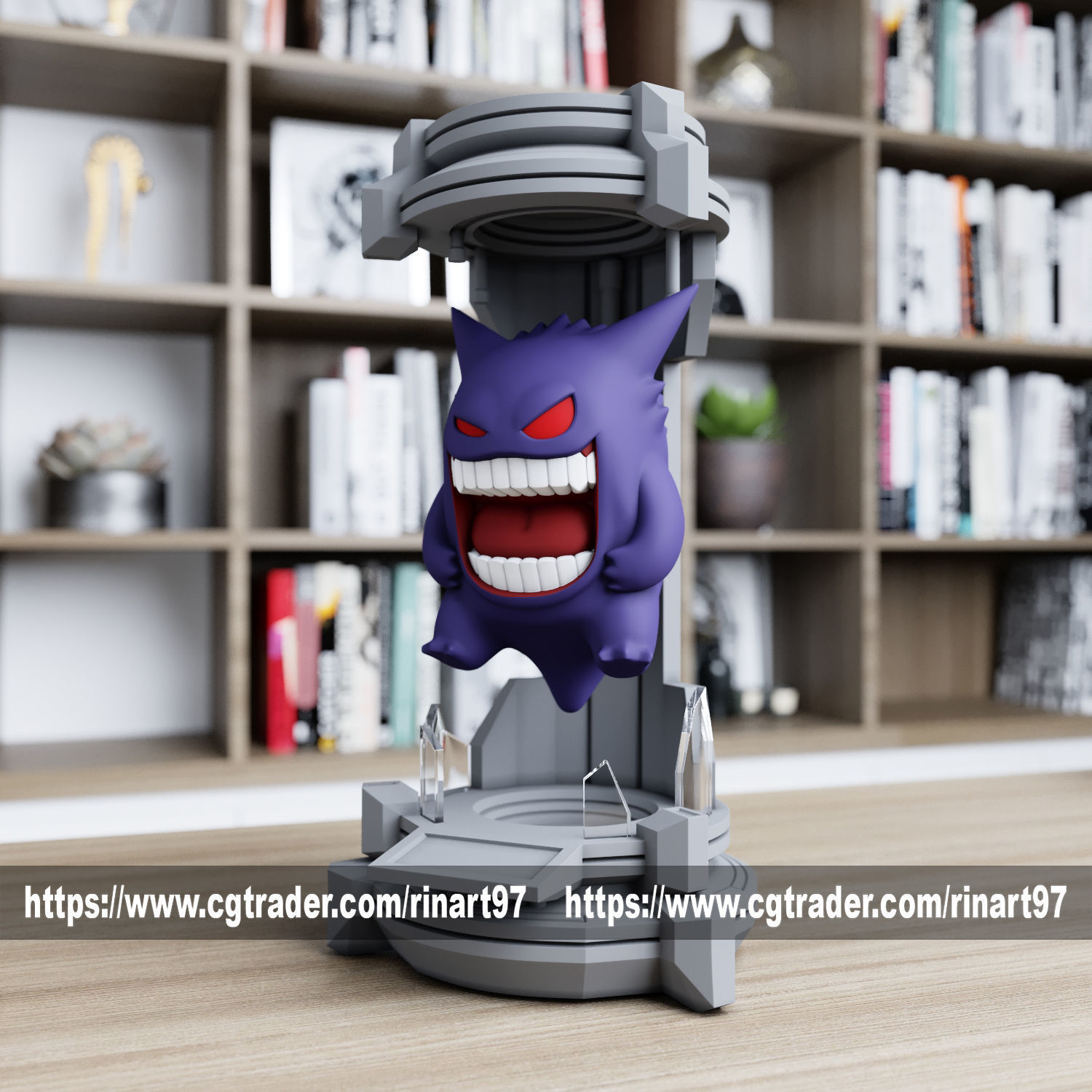 gengar in the lab from pokemon 3D print model_8