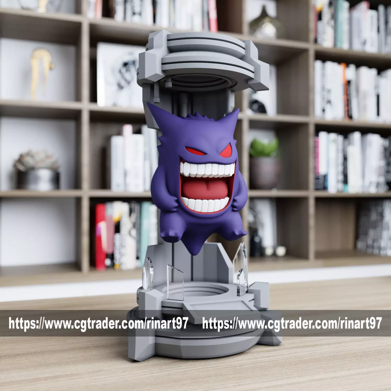 gengar in the lab from pokemon 3D print model_0