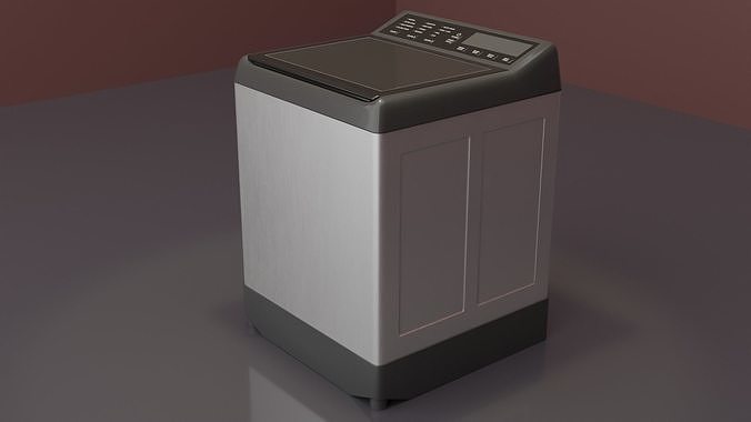 Washing Machine Low-poly 3D model