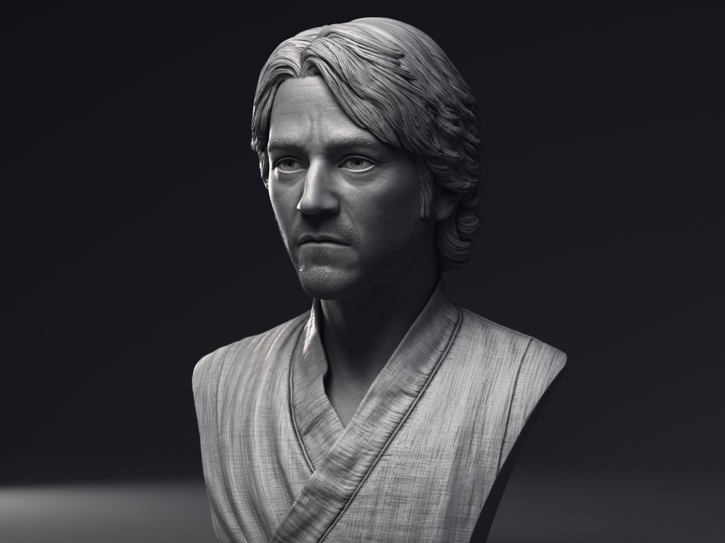 Diego Luna as Cassian Andor Bust Printable 3D Model 3D model 3D ...