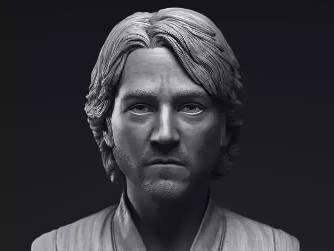 Diego Luna as Cassian Andor Bust Printable 3D Model 3D print model