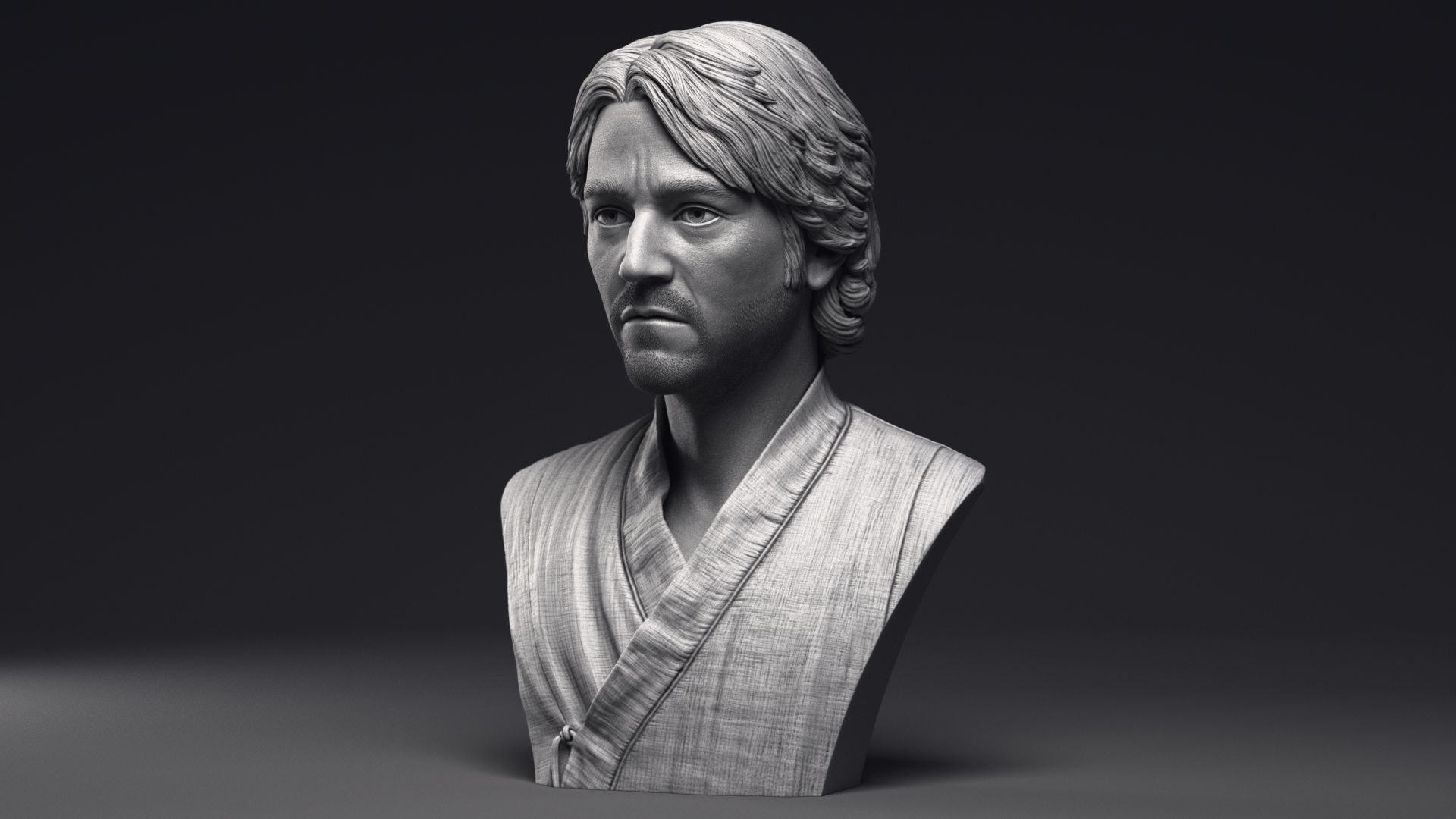 Diego Luna as Cassian Andor Bust Printable 3D Model 3D model 3D ...