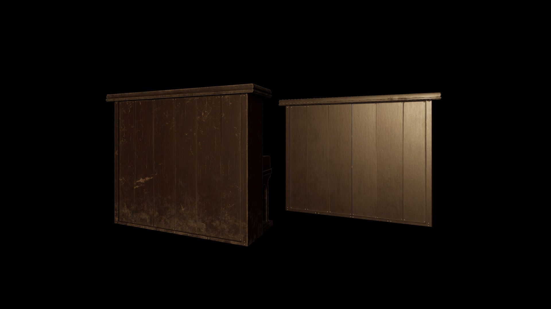 Wild West Upright Piano Vol 01 Low-poly 3D model_14