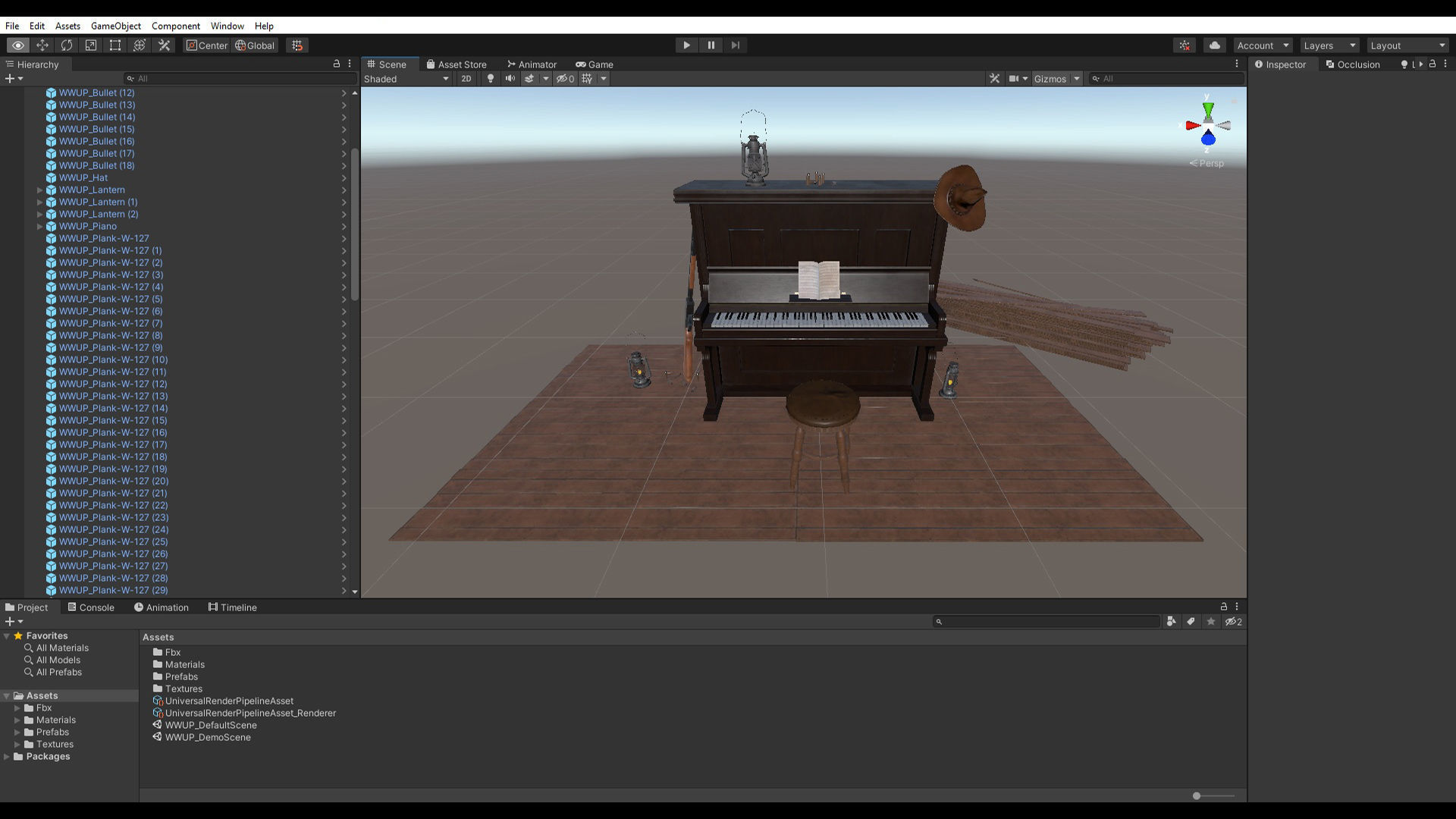 Wild West Upright Piano Vol 01 Low-poly 3D model_32