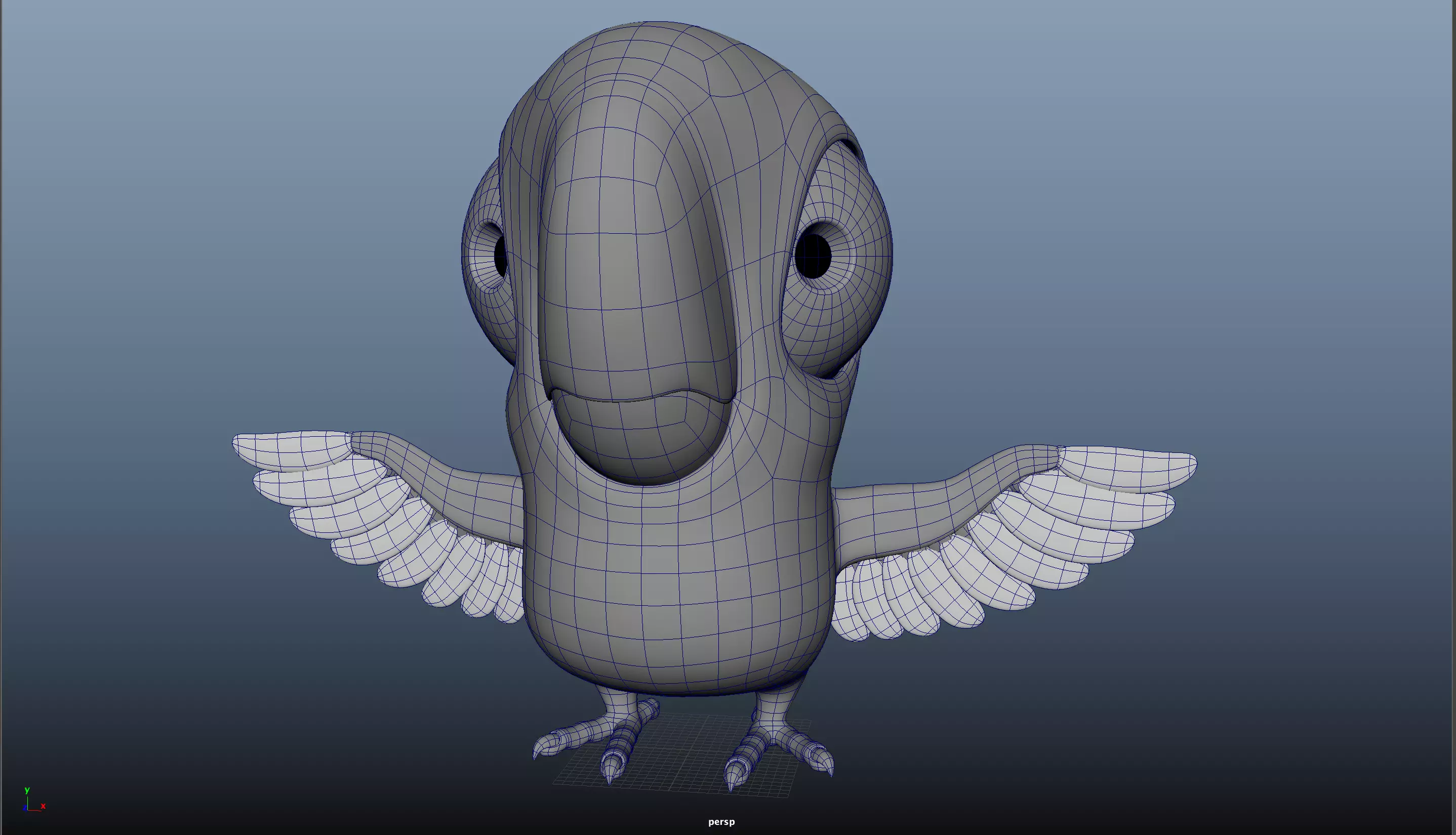 Parrot Low-poly 3D model_0