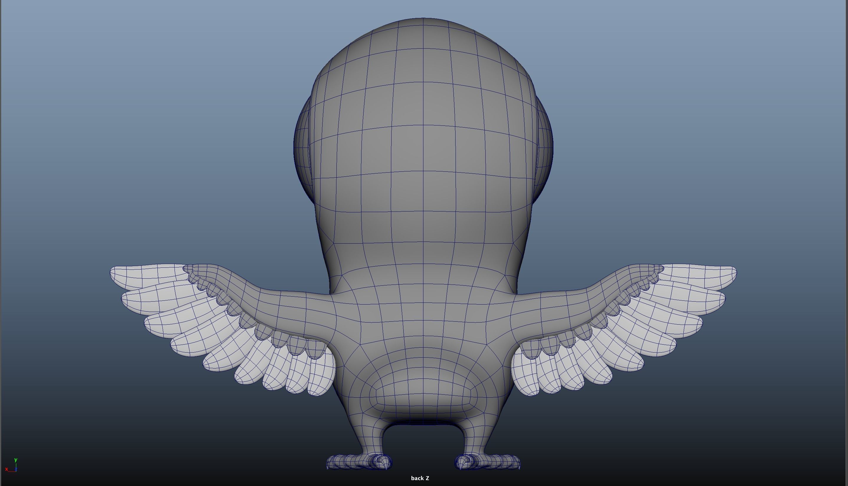 Parrot Low-poly 3D model_3