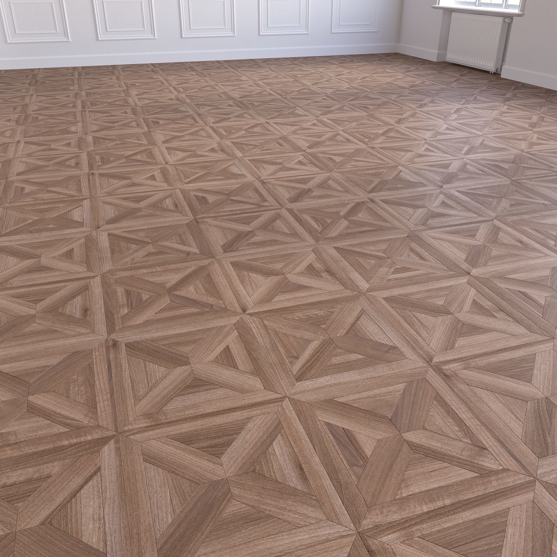 Parquet - Laminate - Wooden floor 2 in 1 Low-poly 3D model_5