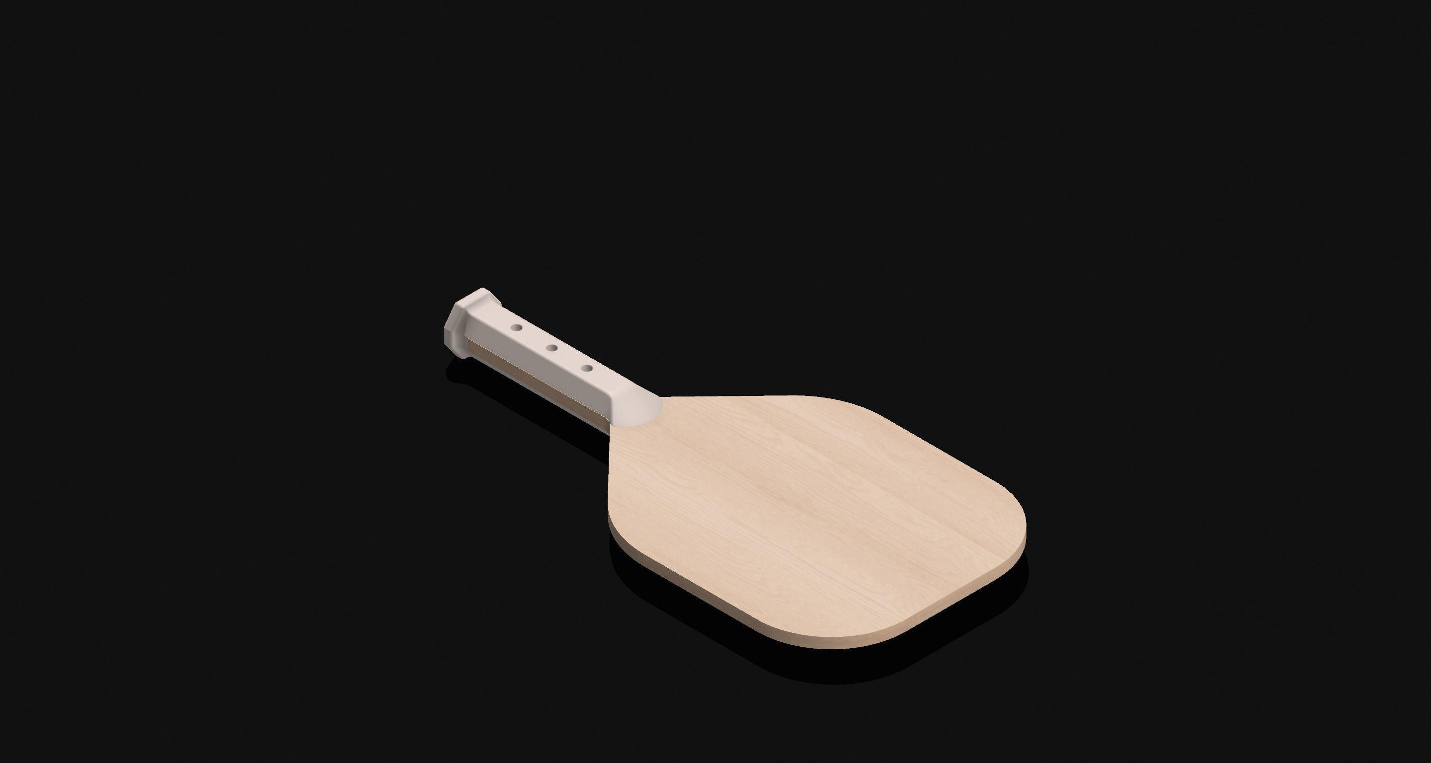 Pickleball Paddle 3D print model_2