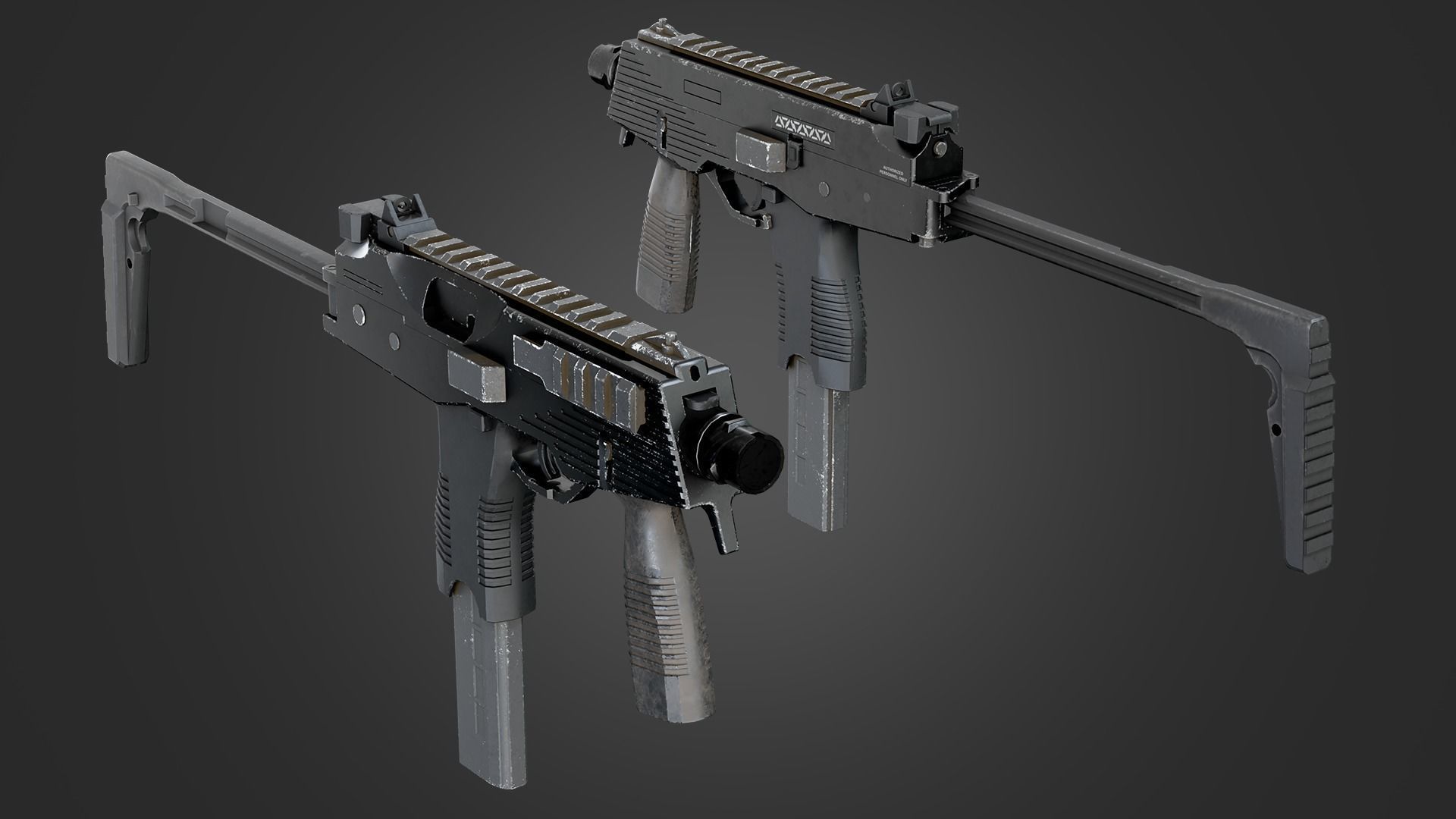 Weapons Pack 3 Low-poly 3D model_2