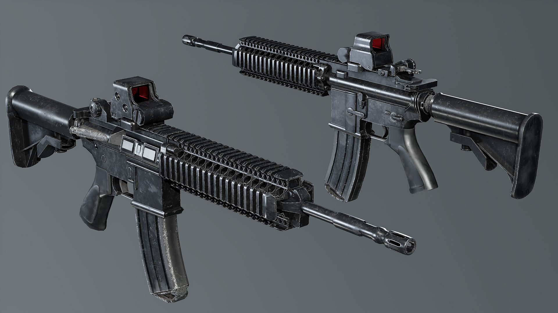 Weapons Pack 3 Low-poly 3D model_1