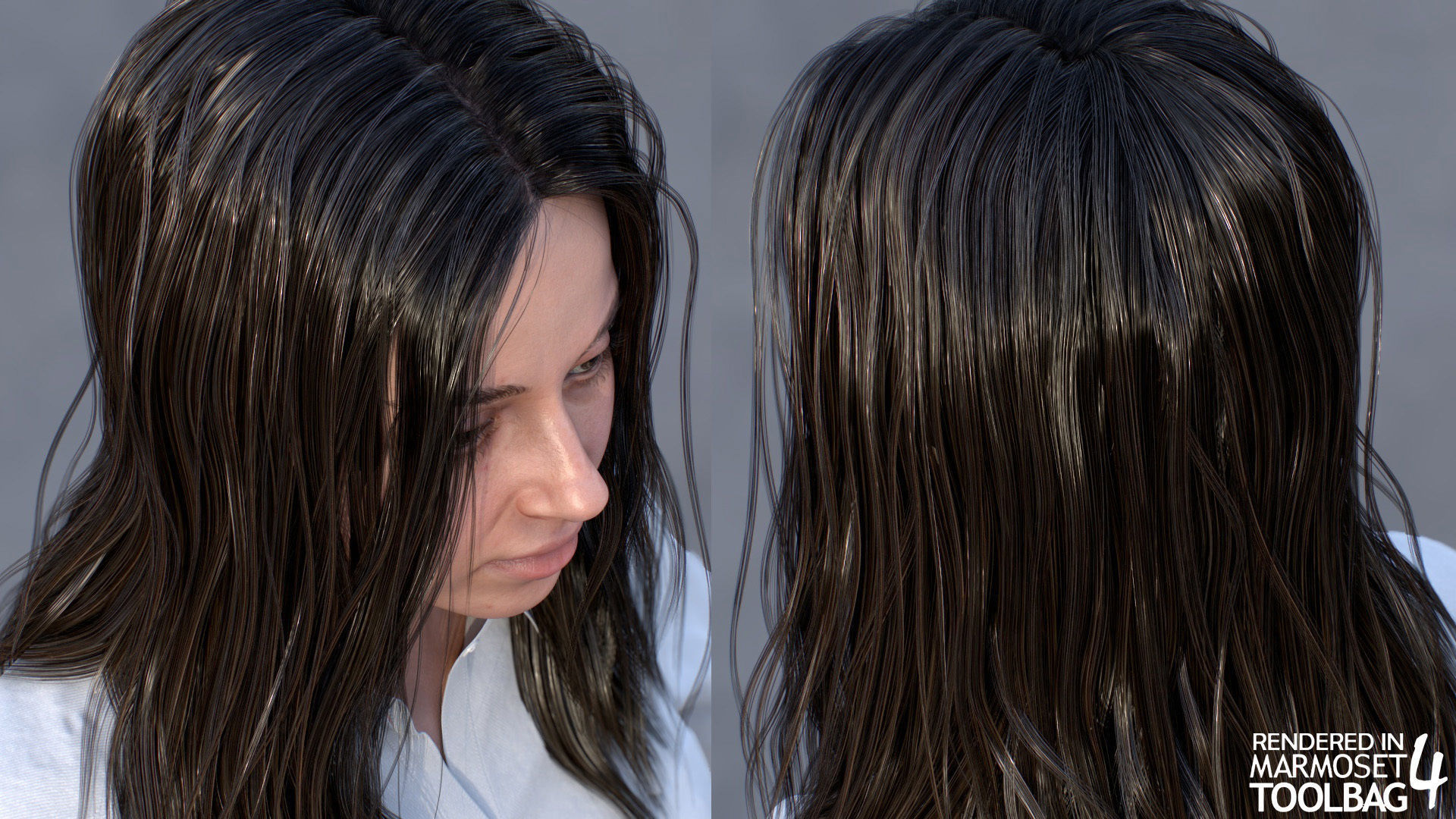 Woman Casual Outfit - Modular - Rigged Low-poly 3D model_14