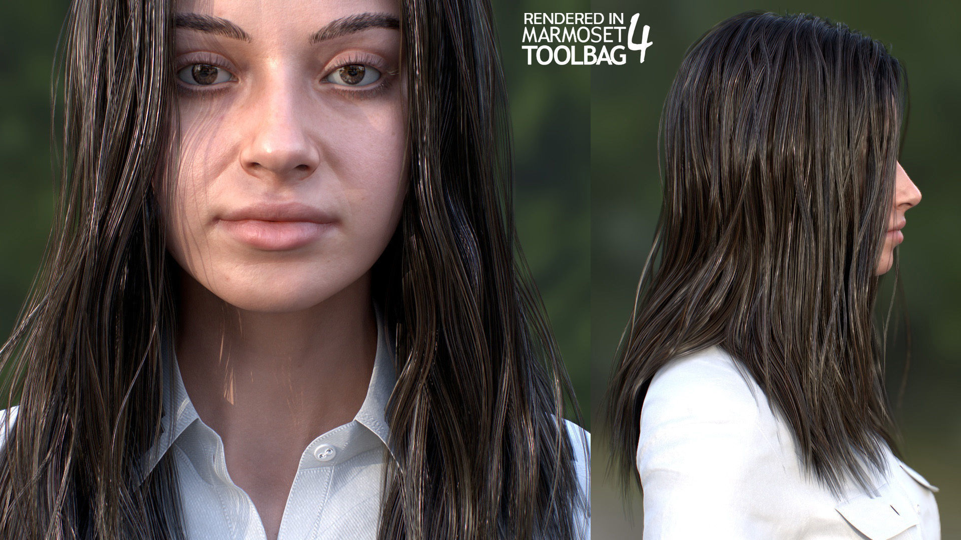 Woman Casual Outfit - Modular - Rigged Low-poly 3D model_5