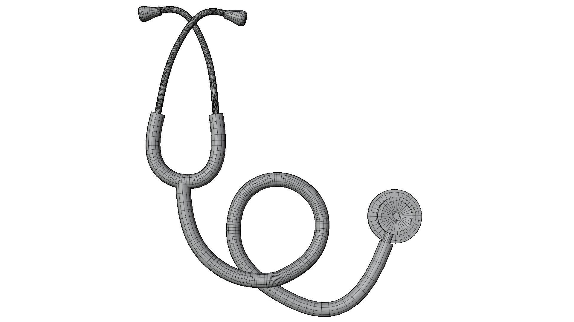 Stethoscope 3D model_5