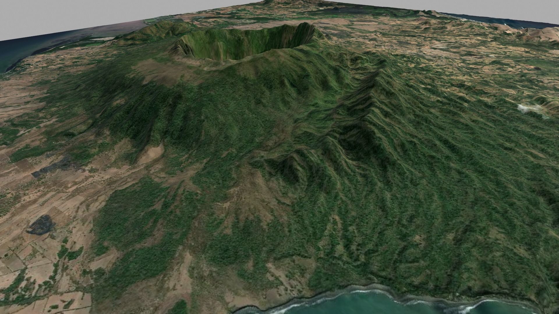 Stratovolcano Cosiguina Nicaragua 3D model_3