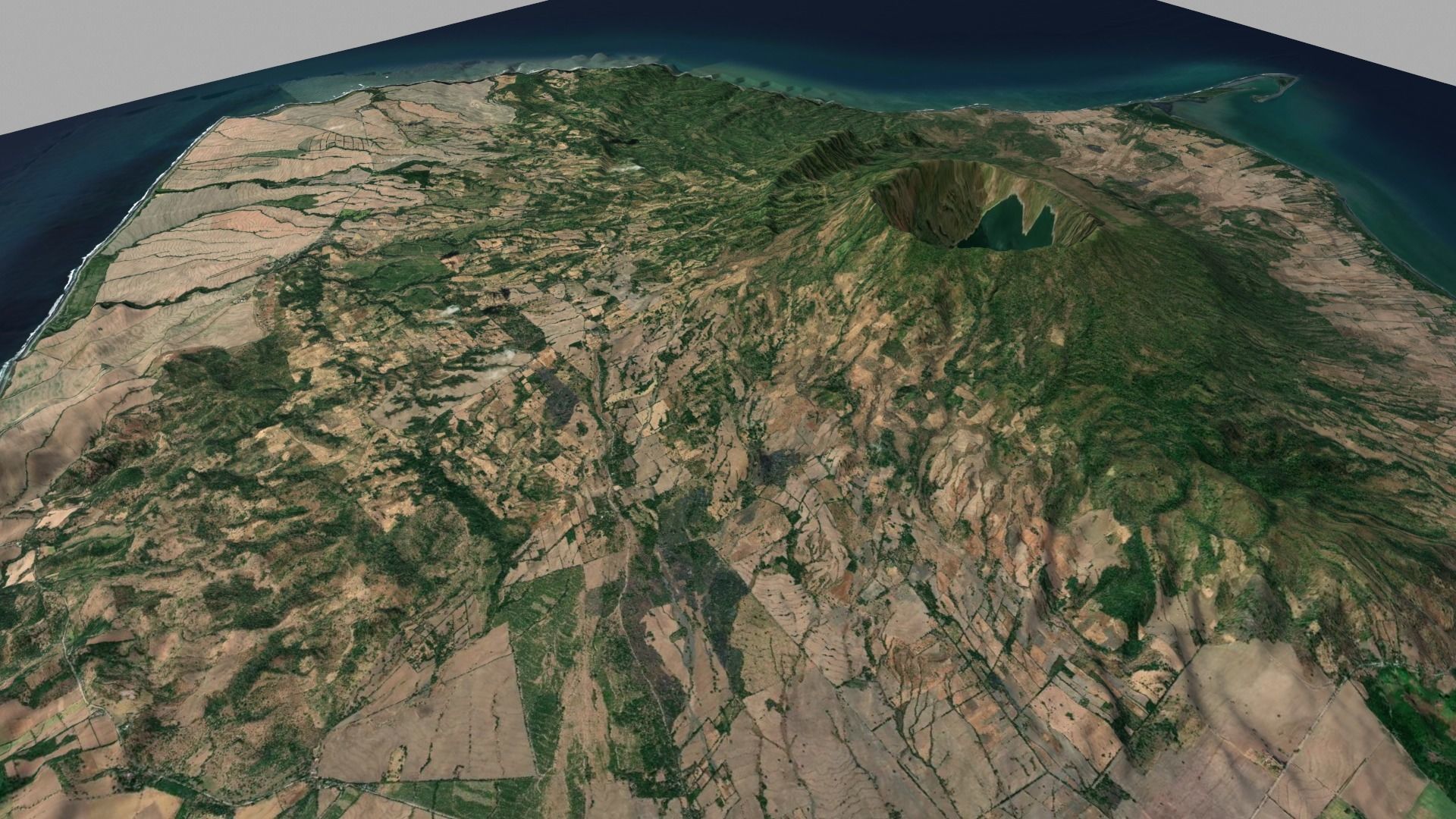 Stratovolcano Cosiguina Nicaragua 3D model_4