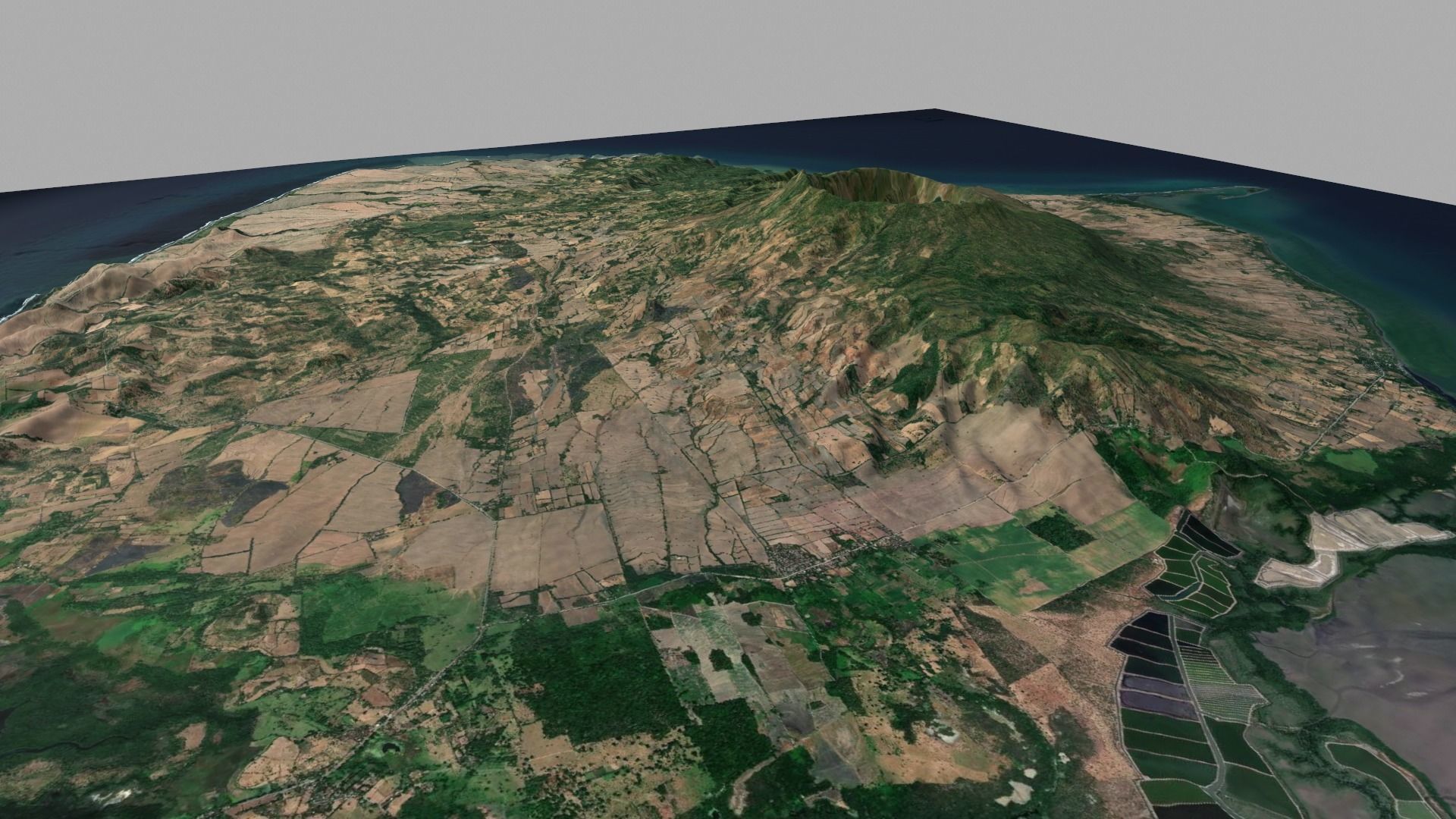 Stratovolcano Cosiguina Nicaragua 3D model_8